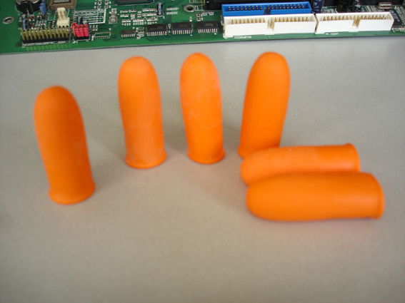 The orange thickenning finger cots