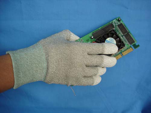 Anti- static finger coating gloves