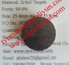 Zirconium selenide ZrSe2 sputtering targets CAS 12166-47-1