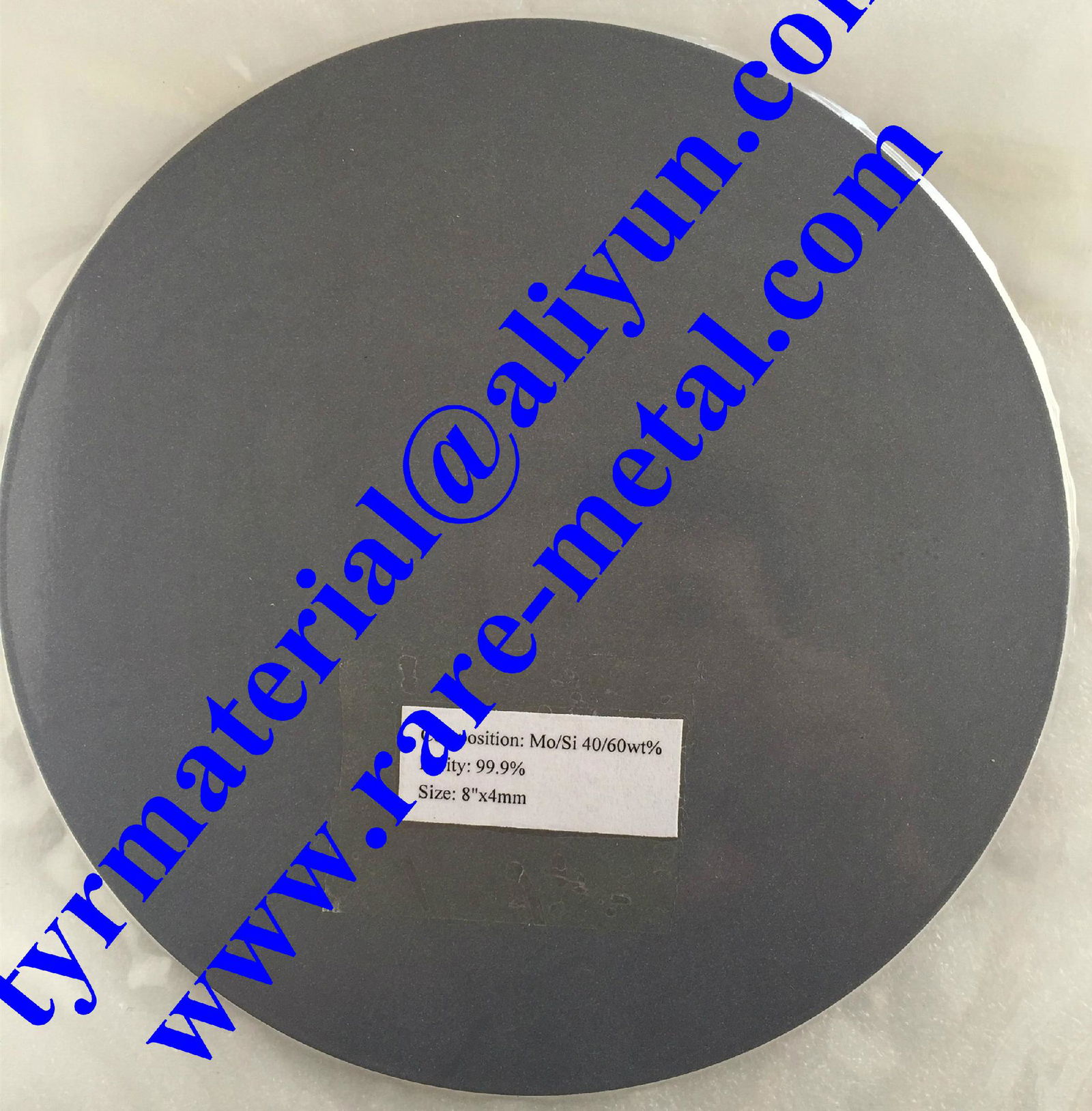 Molybdenum Silicon Mo-Si alloy sputtering targets  