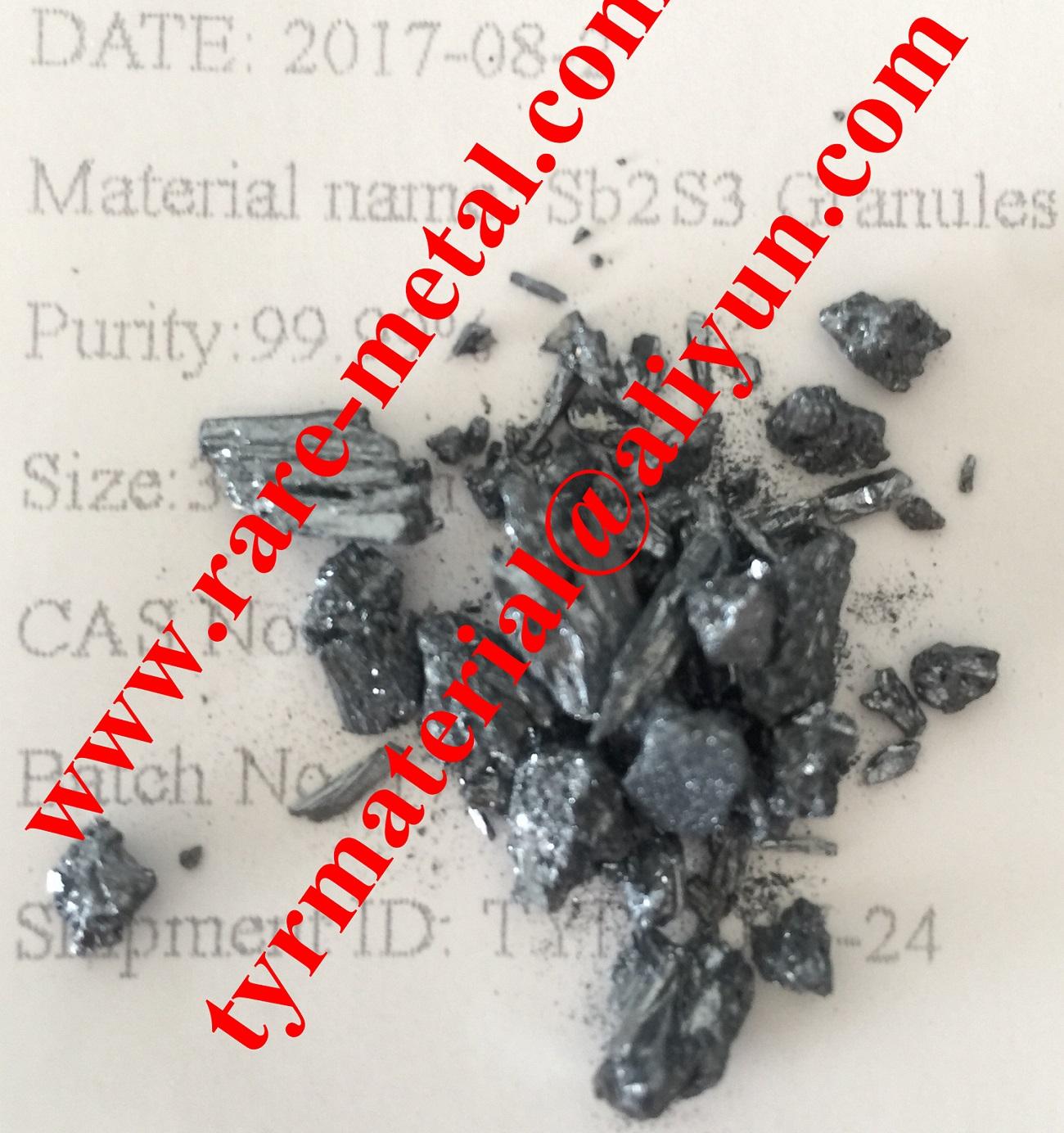 Antimony trisulfide Sb2S3 granules use in semiconductor CAS 1345-04-6