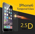 Hot~2.5D 9H Clear Tempered Glass Screen Protector For iPhone6 4.7 screen film  1