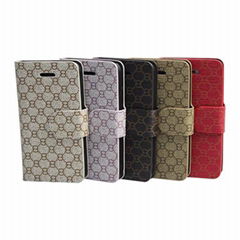 High Quality PU Leather Case for iPhone4/4S/5/5S Flip Leather Cases