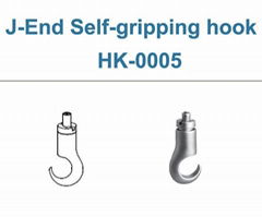 J-end Self-gripping display hook HK-0005