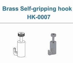 display Brass Self-gripping hook HK-0007