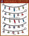 Character shape metal key ring accessories