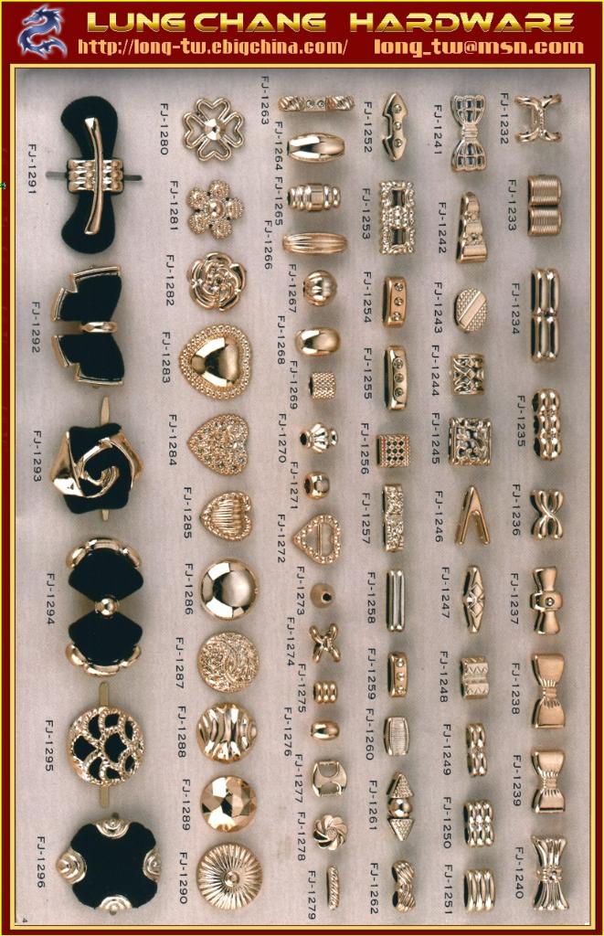 Shoes decorate & hardware accessories &FJ1232FJ1296 LUNG CHANG© (Taiwan Manufacturer