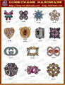 bag shoe buckle button hook Rhinestonehand Metal accessories 5