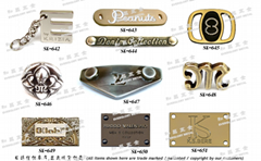 Leather handbags hardware accessories trademark nameplate brand parts