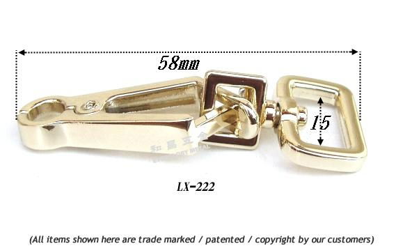 Leather clasp dog buckle leather metal zinc hook rotating hook