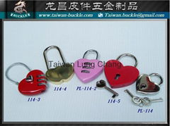 Love heart-shaped lock password lock luggage lock 