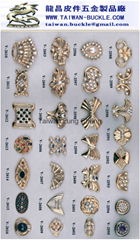 Rhinestone metal jewelry clasp