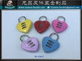 Love lock padlock love lock heart-shaped lock metal lock