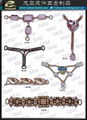 Rhinestone chain clothing and footwear