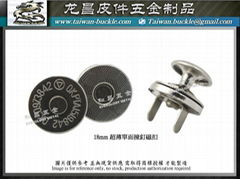 produce Taiwan 18mm full cover pattern magnetic button