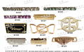 Rhinestone metal jewelry buckle 7