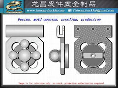 Bag Metal lock design, mold opening, proofing, production