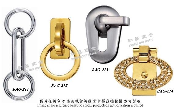 Purses parts, zinc dogs, dog buckle, rotating buckle, leather hardware 3