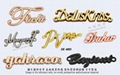 Cosmetic metal decorations Metal tag accessories