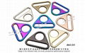 Metal alloy D-shaped buckle hardware accessories
