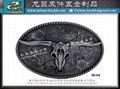 Men Western Cowboy Belt Buckle Silver