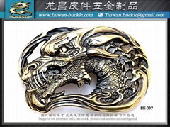Cowboy Dragon , Taiwan Belt Buckle