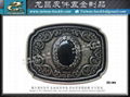 Western Buckle, Vintage, Cowboy, Silver