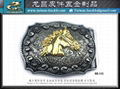 Western style vintage knight belt buckle