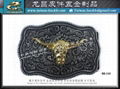 Western style vintage knight belt buckle