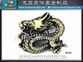 Chinese dragon diamond belt buckle ethnic style 1