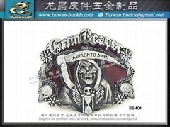Sickle Grim Reaper Taiwan Belt Buckle 