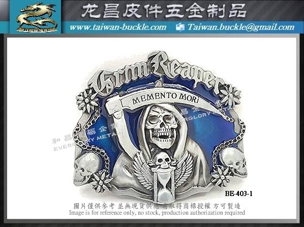 Sickle Grim Reaper Taiwan Belt Buckle  2