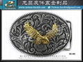  Native Indian Horseback Rider Taiwan Metal Belt Buckle