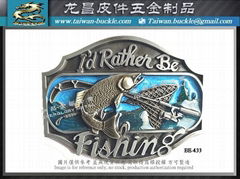  Fishing fun metal buckle