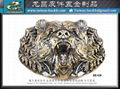  Wolf howling metal buckle 7