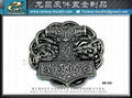  Wolf howling metal buckle 11