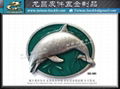 Heart of the sea blue dolphin animal Taiwan buckle