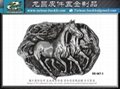 Horseshoe type war horse knight Taiwan metal buckle 2