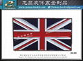 British flag metal belt buckle