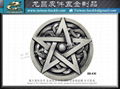 Pentagram Bull Head Pistol Belt Buckle 15