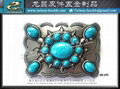 American Western Cowboy Turquoise Belt Buckle for Men 1