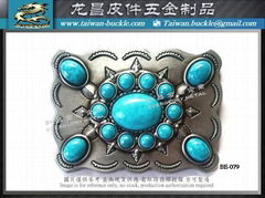 American Western Cowboy Turquoise Belt Buckle for Men