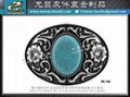 American Western Cowboy Turquoise Belt Buckle for Men 2