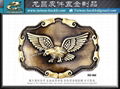 Shield shape eagle metal buckle