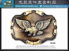 Shield shape eagle metal buckle