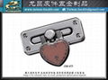 Fashion brand bag metal lock accessories, designed and made in Taiwan