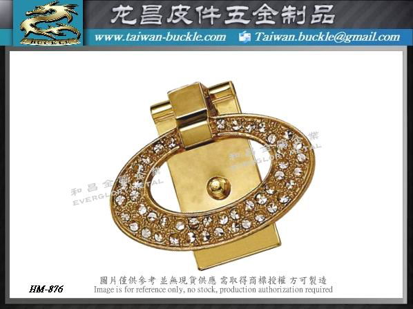 Fashion brand bag metal lock accessories, designed and made in Taiwan 5