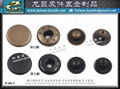 Environmentally friendly electroplating nickel-free metal snap button