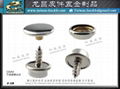 Environmentally friendly electroplating nickel-free metal snap button