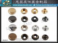 Environmentally friendly electroplating nickel-free metal snap button